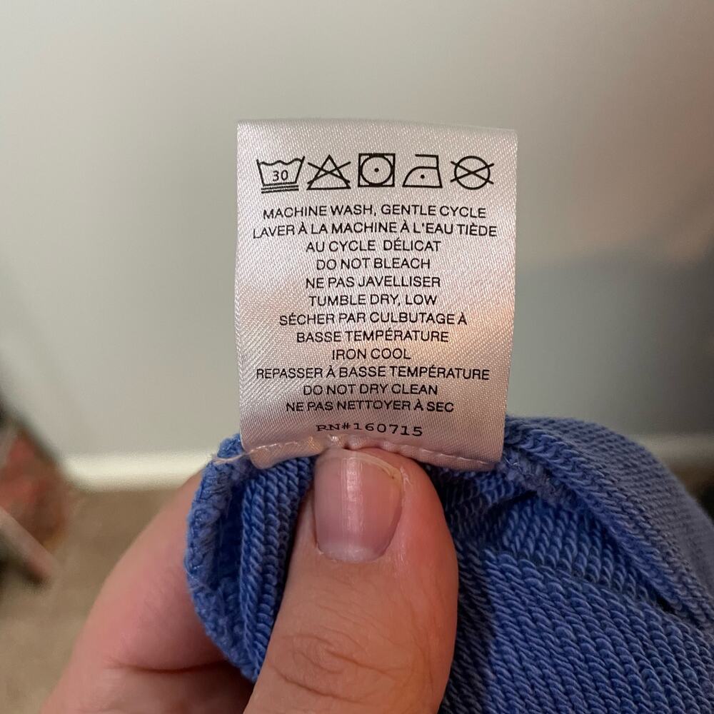 SER.O.YA Rory Dress in Marina Blue SZ Large Sweatshirt Blouson Dress EUC Street - Picture 9 of 13